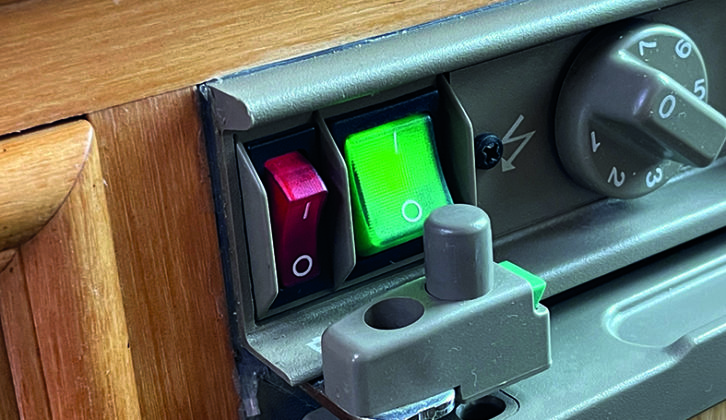 An earlier model of fridge running on 230V mains power