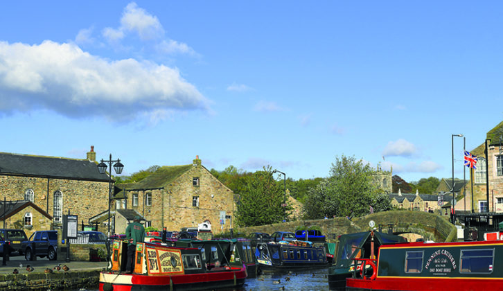Narrow boats on the Leeds and Liverpool canal