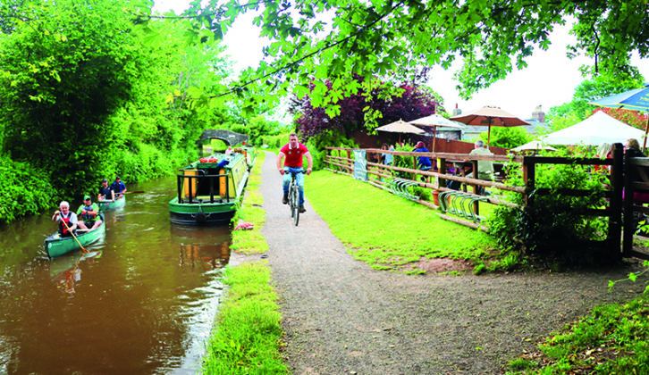 Cycling along the Monmouthshire & Brecon Canal