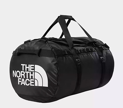 A duffel bag with The North Face logo