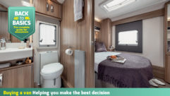 Understanding caravan layouts - In-line island bed, central washroom