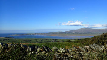 Looking across the Duddon Estuary on a clear, bright day
