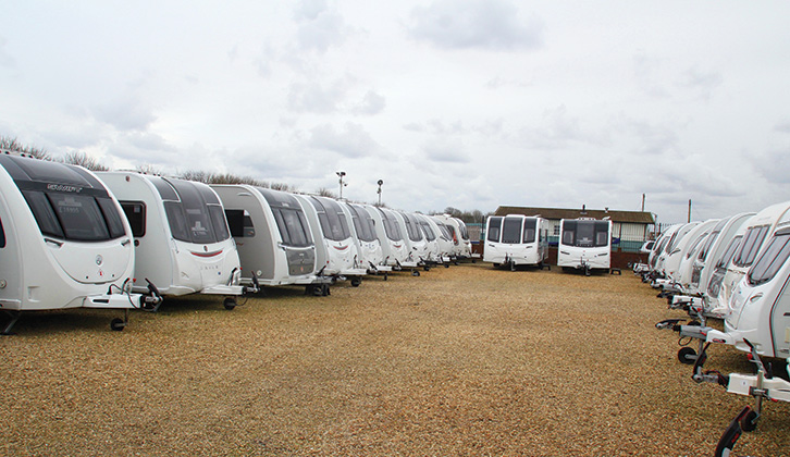 A used caravan dealership