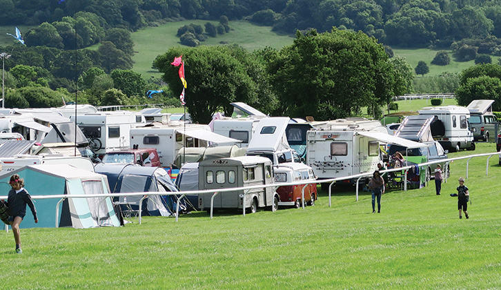 If festival camping, don’t be afraid to ask for more space between caravans/tents/motorhomes