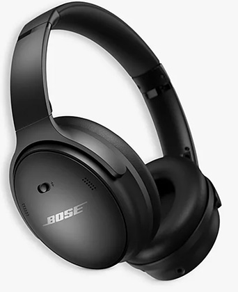 Bose QuietComfort QC45 Noise Cancelling Over-Ear Wireless Bluetooth Headphones with Mic/Remote, Black