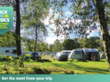 Caravans on site on a sunny day