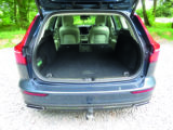 With all seats upright, boot capacity is 529 lites - more space than in a BMW 330e Touring. With the rear seats lowered, there's a slight slope to the floor but no step, and the capacity increases to 1441 litres