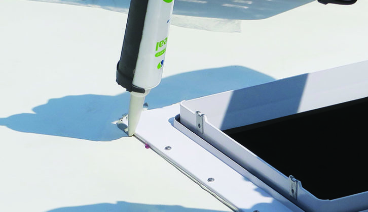 Apply additional sealant around the edge of the roof flange to prevent any risk of water ingress