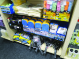 Van accessory shops stock products for acrylic windows. Microfibre or open-weave cotton cloths are best