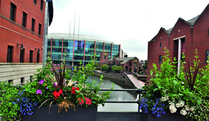 Gas Street Basin is lined with stylish bars and restaurants