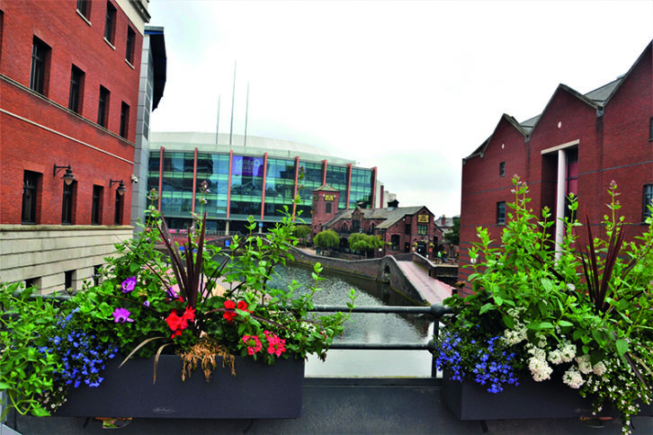 Gas Street Basin is lined with stylish bars and restaurants