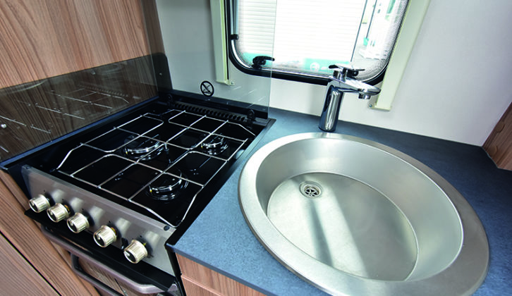 You get a three-burner hob and oven/grill, along with a large sink, but the window might be on the small side for some
