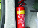 This 2-litre AFFF extinguisher takes up very little room and can be secured in any caravan