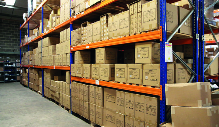 Stock in the company's Nottinghamshire distribution warehouse