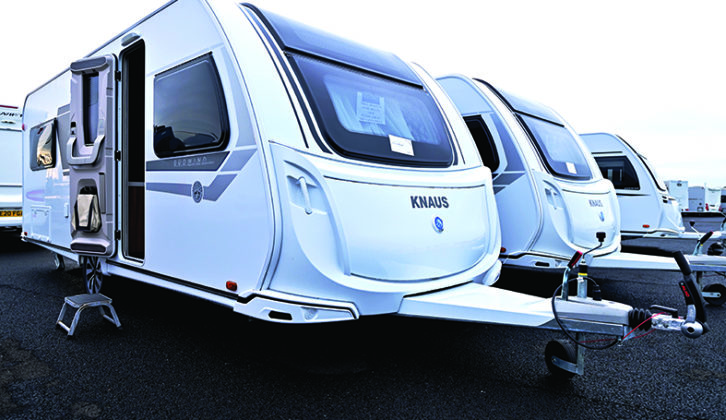 The 590UE has smooth aluminium sides and a GRP roof for storm protection