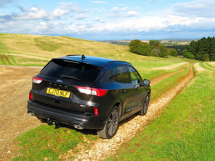 The Ford Kuga is well suited to solo driving