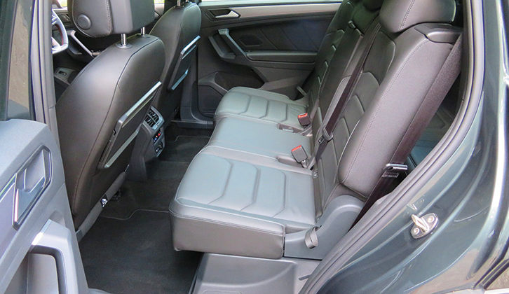 The middle row tilts and slides, to make those in the back less cramped