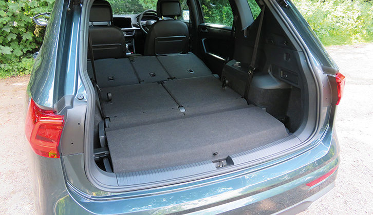 Stow the parcel shelf under the boot floor so you can load to the ceiling