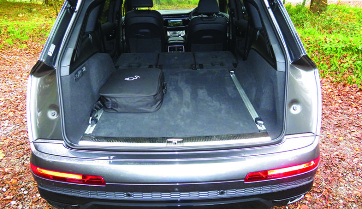 The 650-litre boot is generous, but charging cables do eat into the space