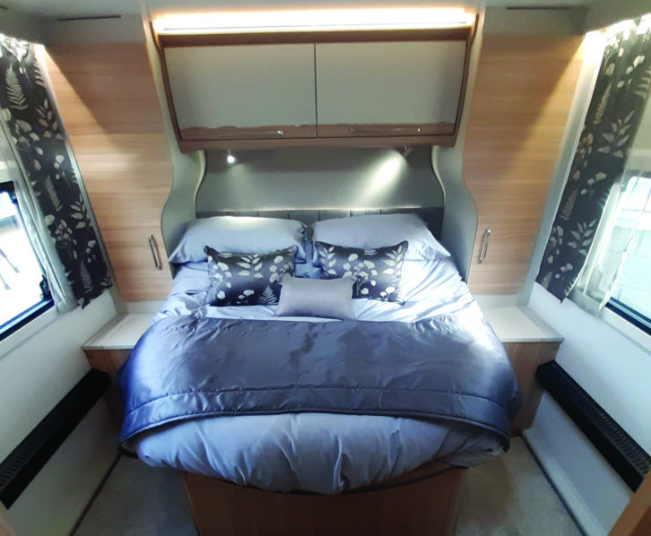 New design for the wardrobes provides a supremely comfortable 5ft-wide bed