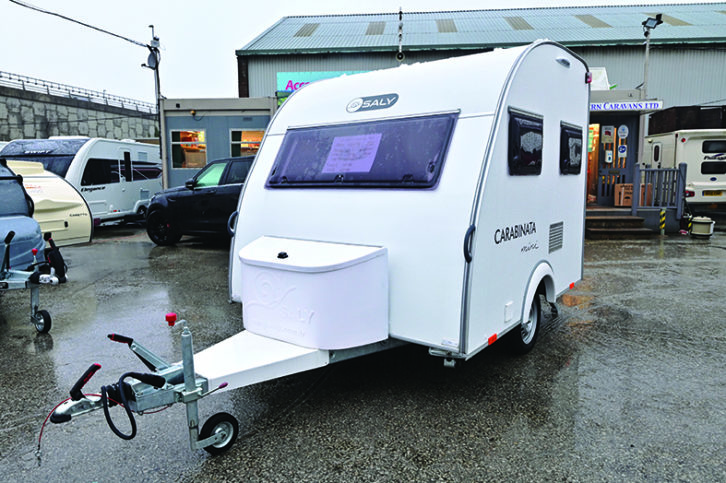 Well-built two-berth mini's longer drawbar will aid stability while towing