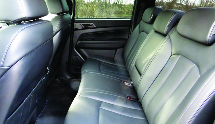 Rear passengers might find their knees against seat backs if the driver and front-seat passenger are tall