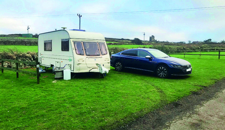 Pitched up at Higher Penderleath Caravan & Camping Park