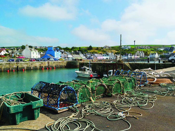 Portpatrick's traditional harbour