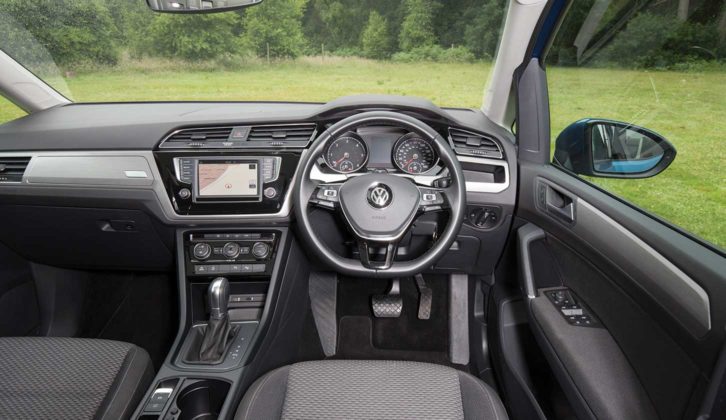 The interior of the Volkswagen Touran