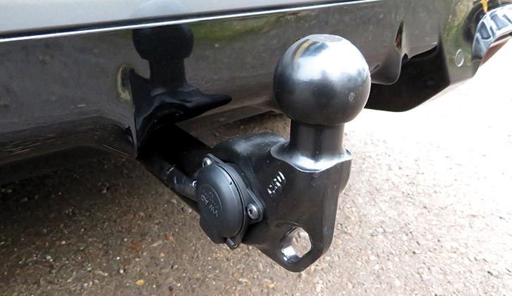 Towbar and electrics drop down at the press of a button