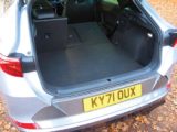 Hybrid’s boot space is just 345 litres, so a family of four would need to pack their luggage carefully