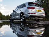 The Audi Q7 from the rear