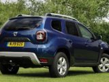 The Dacia Duster parked on grass
