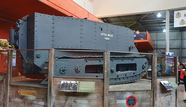 The first tank ever built, now at Bovington