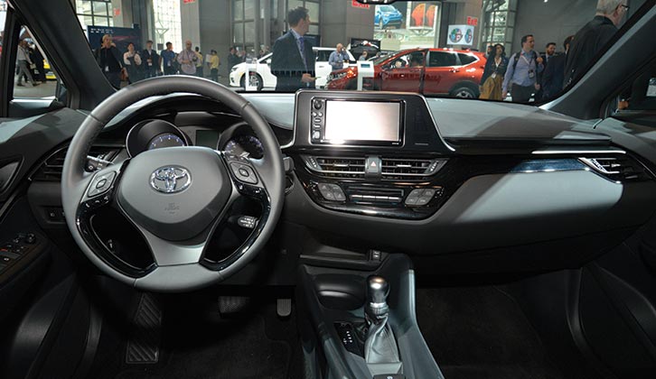 The climate controls on the dashboard have been positioned away from the touchscreen