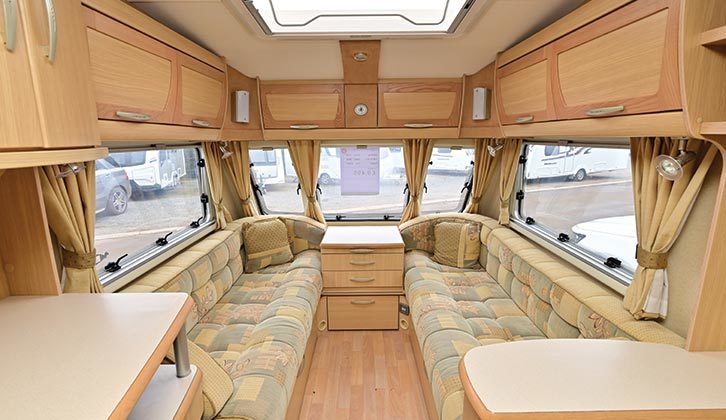 The bright interior of the Abbey GTS 416