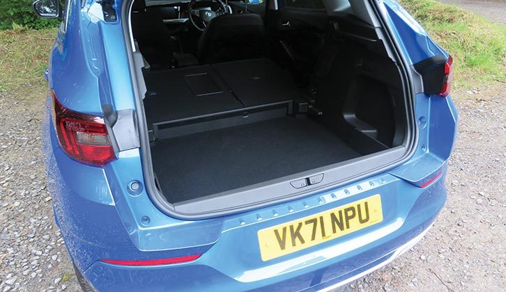 The spacious boot of the Vauxhall Grandland