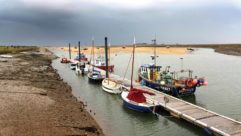 Picturesque harbour at Wells-next-the-Sea