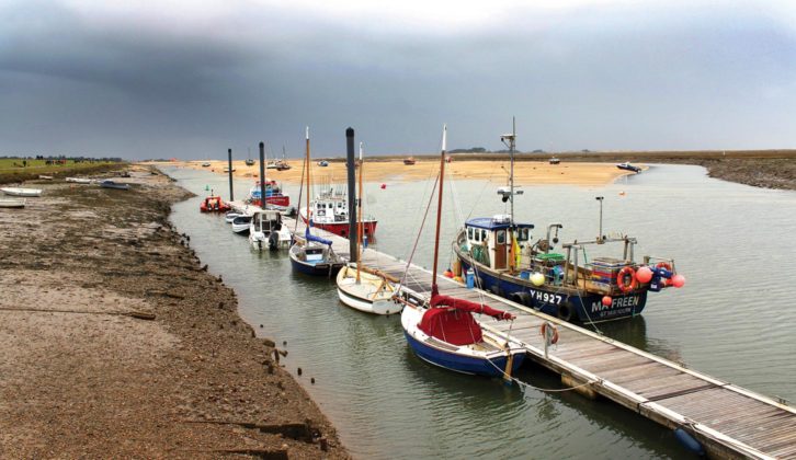 Picturesque harbour at Wells-next-the-Sea