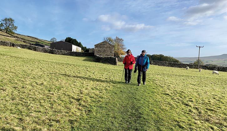 Nigel and Kay on one of the many walks around Wensleydale
