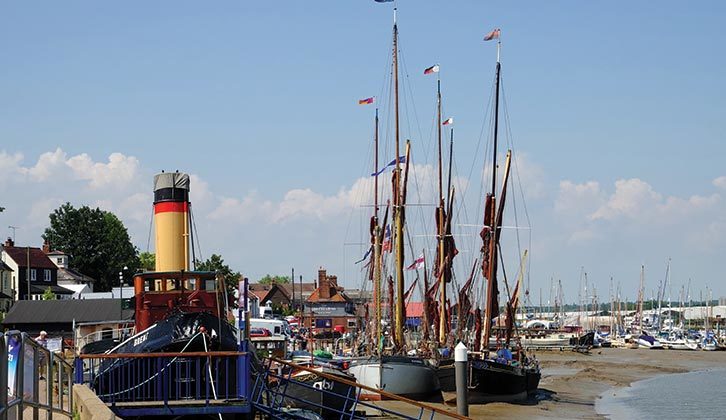 Hythe Quay, in Maldon, is home to the Thames barges