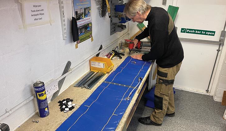 Trevor assembling LocknLevel units