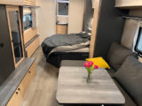 The lounge and rear island bed in the Maxia