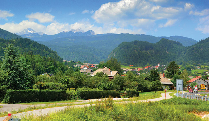 The countryside around Bled