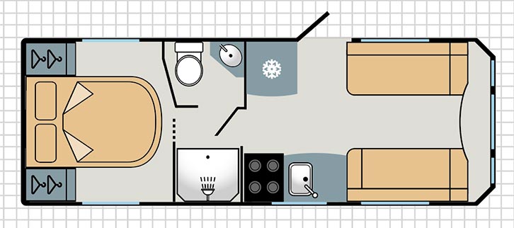The layout of the Coachman Acadia 545