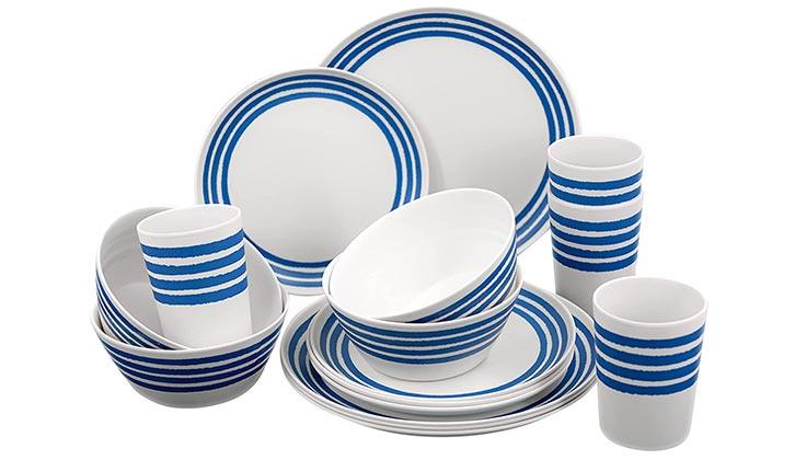 GEEZY 16 piece Melamine Outdoor Dining Set