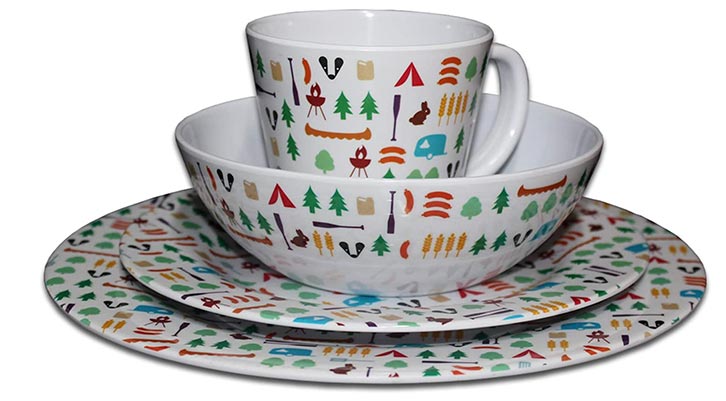 OLPRO Melamine Dinnerware Set