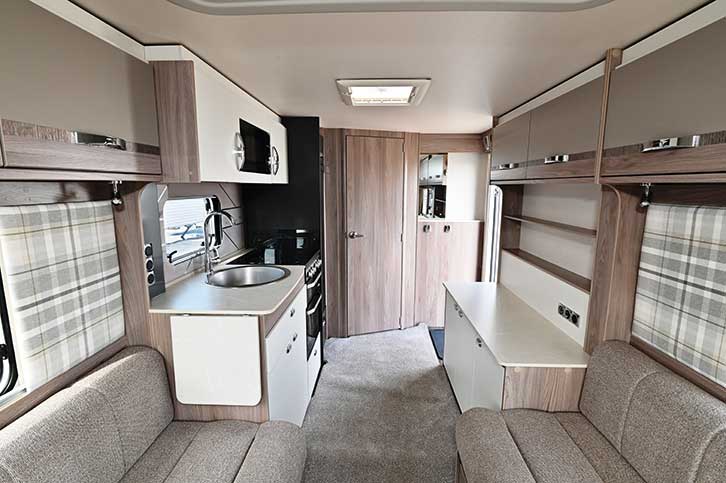 Kitchen and shelving in Swift Challenger