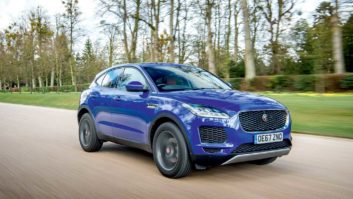 Jaguar E-Pace on the road