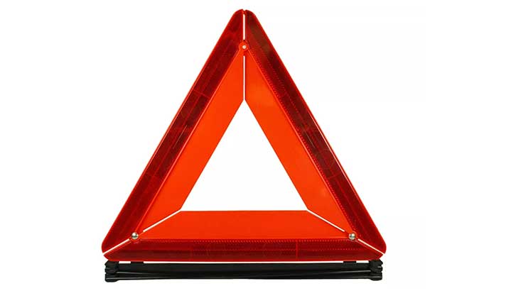 A warning triangle